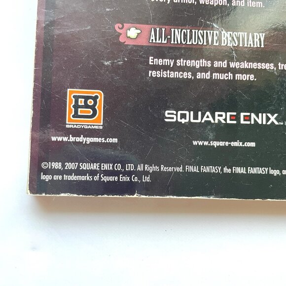 Final Fantasy II 2 Strategy Guide Brady Games - Official Strategy Guide Book - Picture 13 of 16